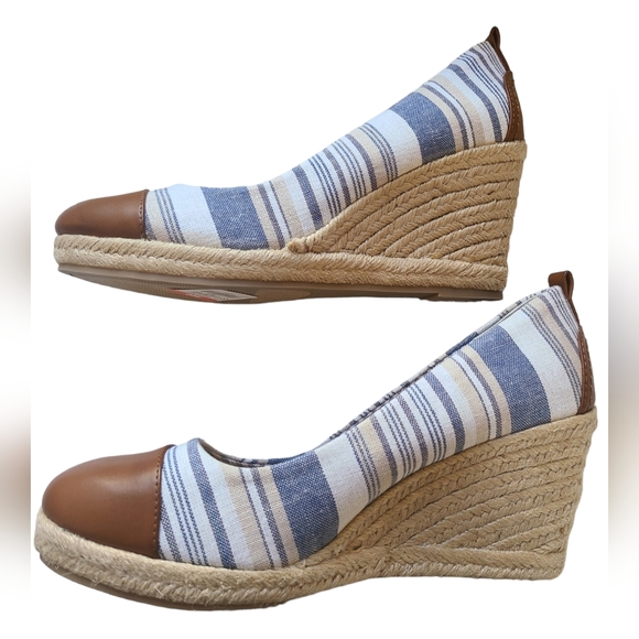 G.H. Bass & Co. Striped Kaitlyn Espadrilles Size 11 - Picture 7 of 8